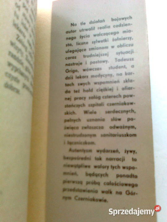 Tadeusz GRIGO Na górnym Czerniakowie historyczne