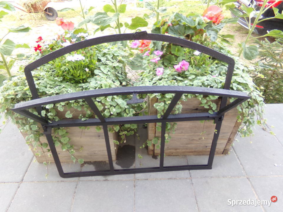 Stare okno loft retro lustro grill ogrodzenie Ełk