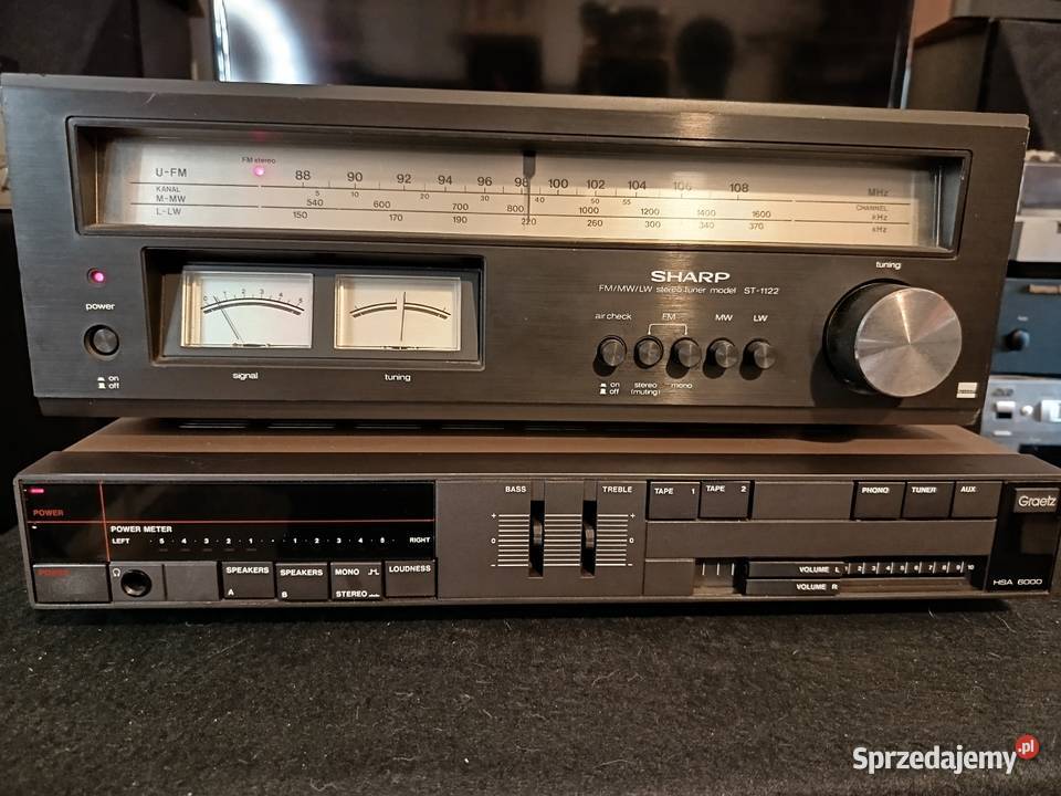 Zestaw wzmacniacz GREATZ tuner SHARP