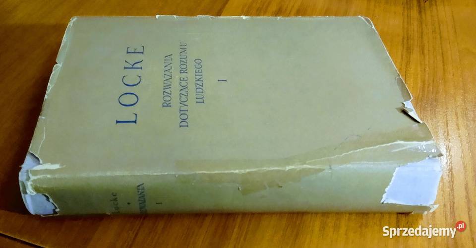 Rozważania dotyczące rozumu ludzkiego T 1 John twarda z obwolutą Gdańsk