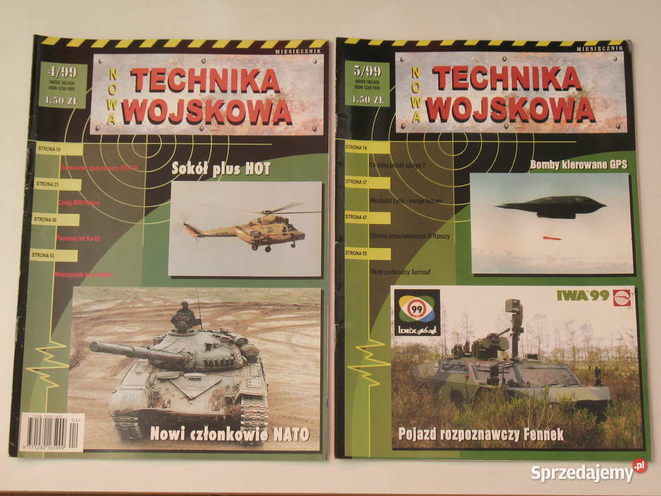 Technika Wojskowa 1 i 312 rocznik 1999 Czasopisma