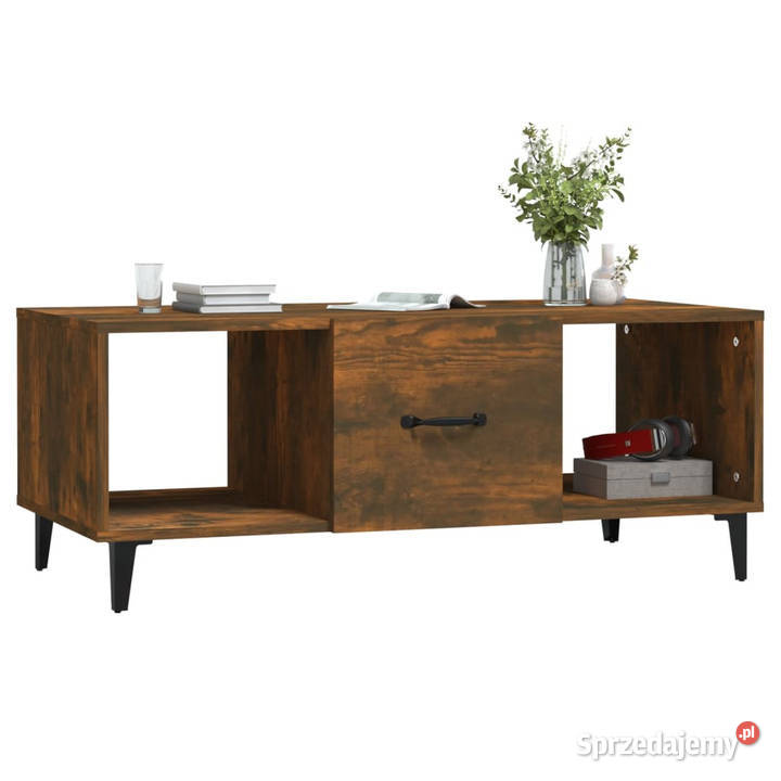 Stolik kawowy przydymiony dąb 102x50x40 WM817528 Warszawa