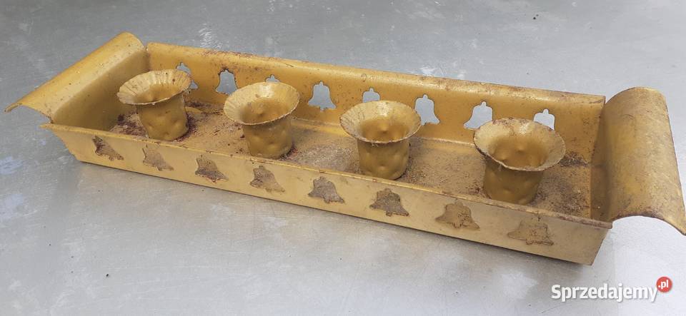 Świecznik świątecznymetalowy4 świecedzwonydo Tuszkowo