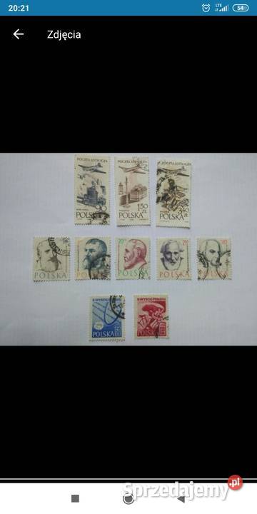 Znaczki 1957 dolnośląskie Bolesławiec