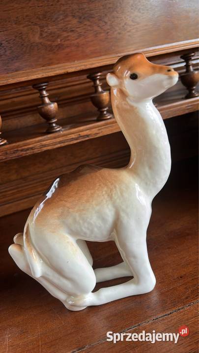 Wielbłąd figurka Łomonosow Lata 80 XX wieku Gdańsk