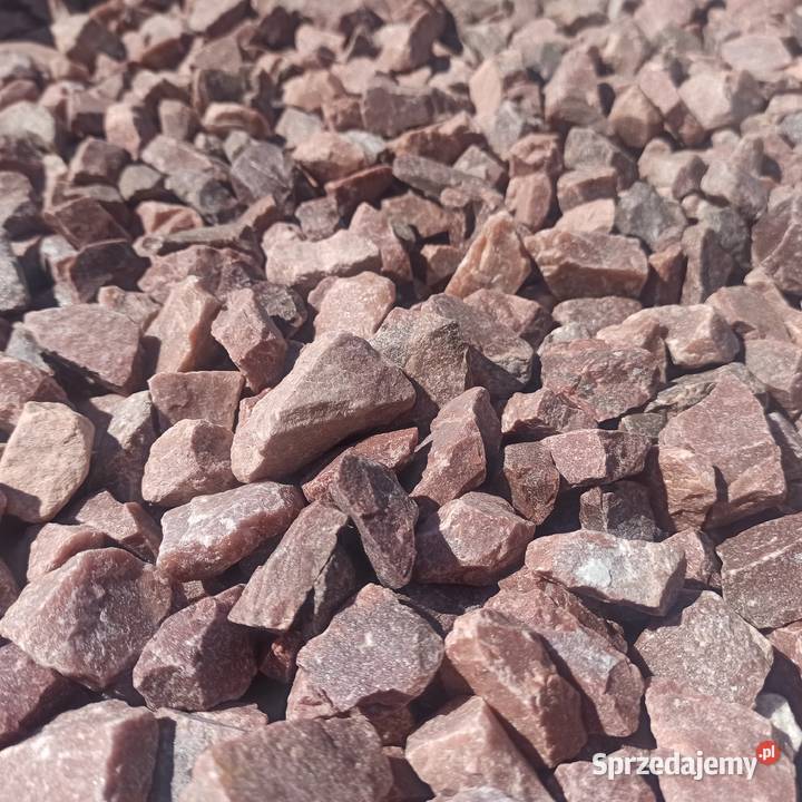 Grys Kwarcowy 1540 mam kamień czerwony Biała Jaworzno