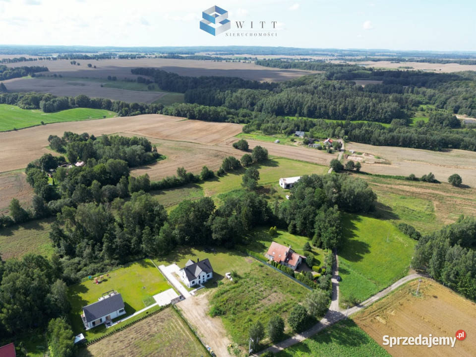 sprzedaży działki Ostróda 1001m2 szambo