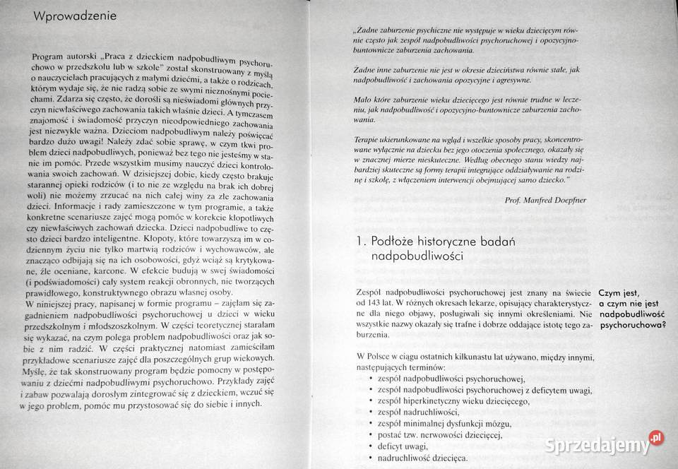 Program pracy z dzieckiem z objawami ADHD Anna Chełm