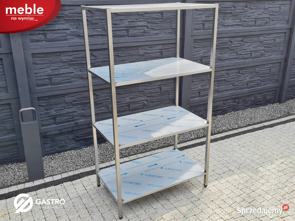 Regał ze stali nierdzewnej spawany 100x60x180