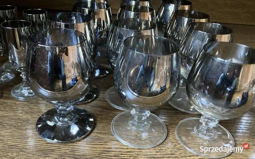 Szkło Metalizowane Kieliszki Szklanki Literatki Kieliszki i pucharki Kraków sprzedam