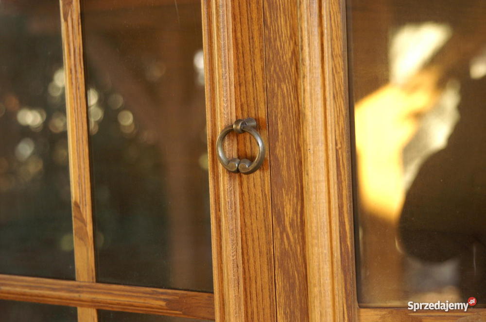 Segment dębowy meblościanka dębowa regał dębowy