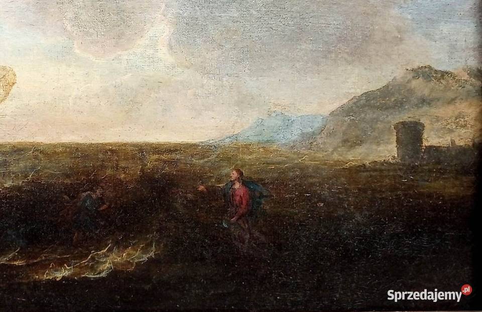 Barokowy obraz olejny 17 wiek Włochy