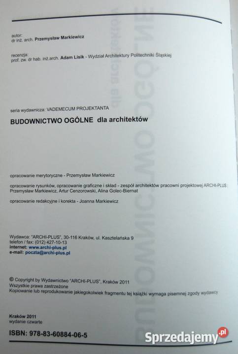 Budownictwo ogólne architektów P Markiewicz