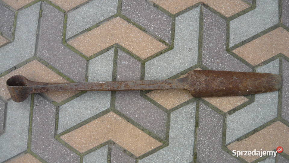 Świder wiertło ręczne kowalskie stare duże Sokółka