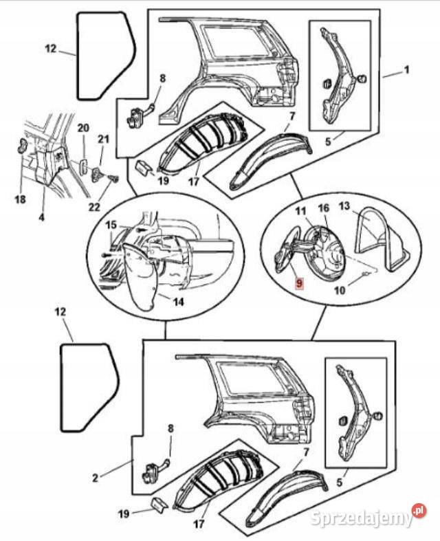KLAPKA WLEWU PALIWA JEEP GRAND CHEROKEE 9904 OEM osobowe