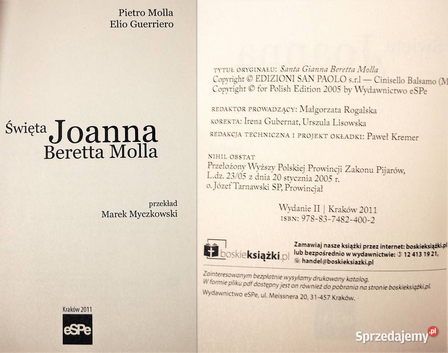 Święta Joanna Beretta Molla P Molla E Guerriero Lublin