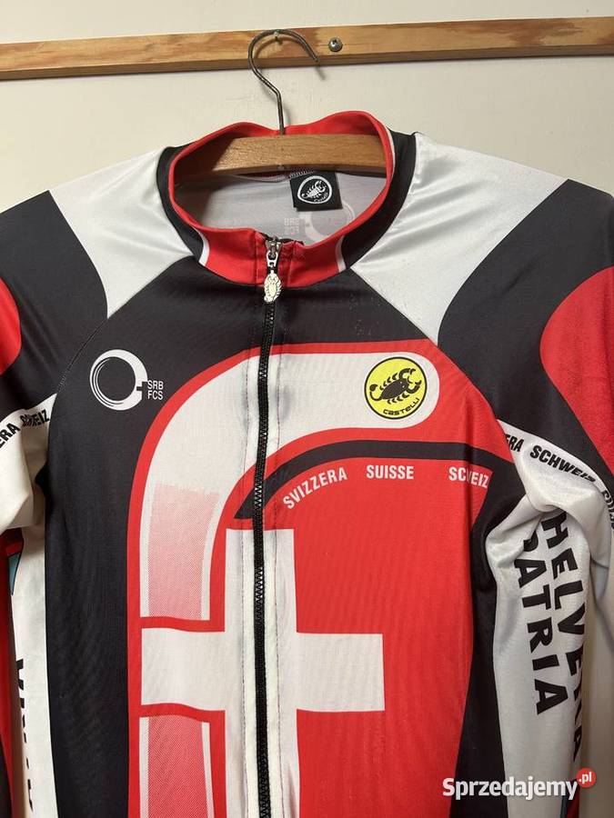 Vintage kolarstwo SZWAJCARIA Castelli L UNIKAT Wrocław
