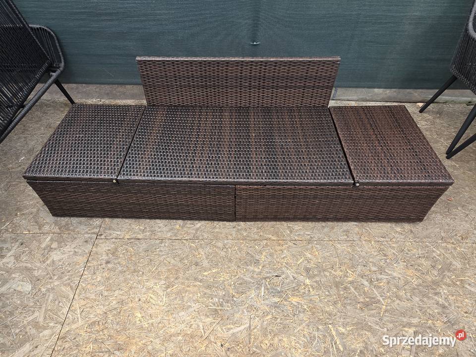 Ławka ogrodowa sofa leżak technorattan regulacja Wschowa