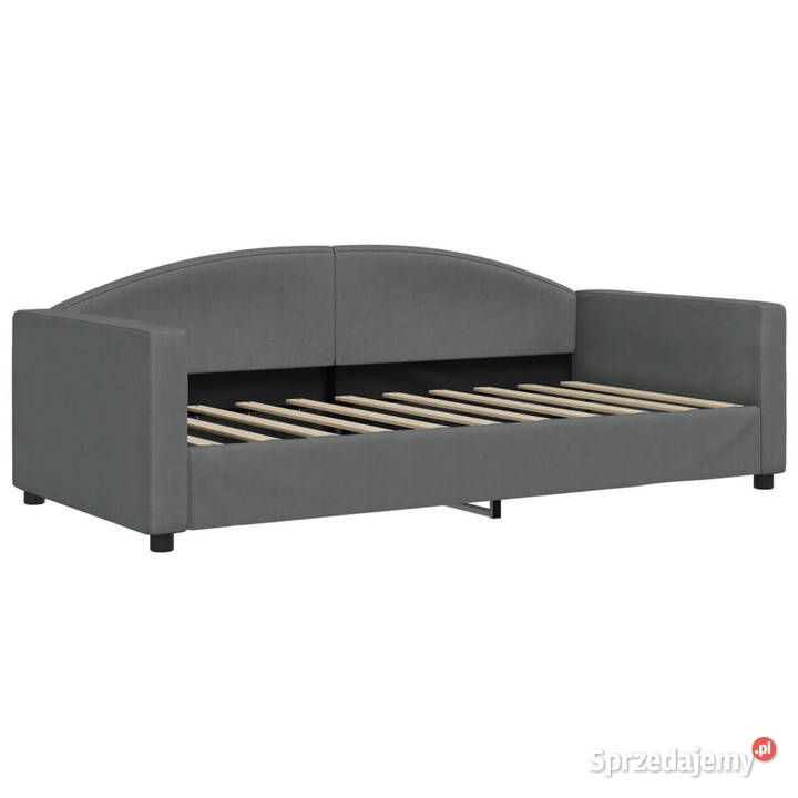 Sofa z materacem ciemnoszara tkanina 90x190 Łóżka Warszawa