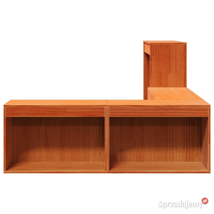 Szafka nocna z biurkiem woskowy brąz 222x122x75 Nocne