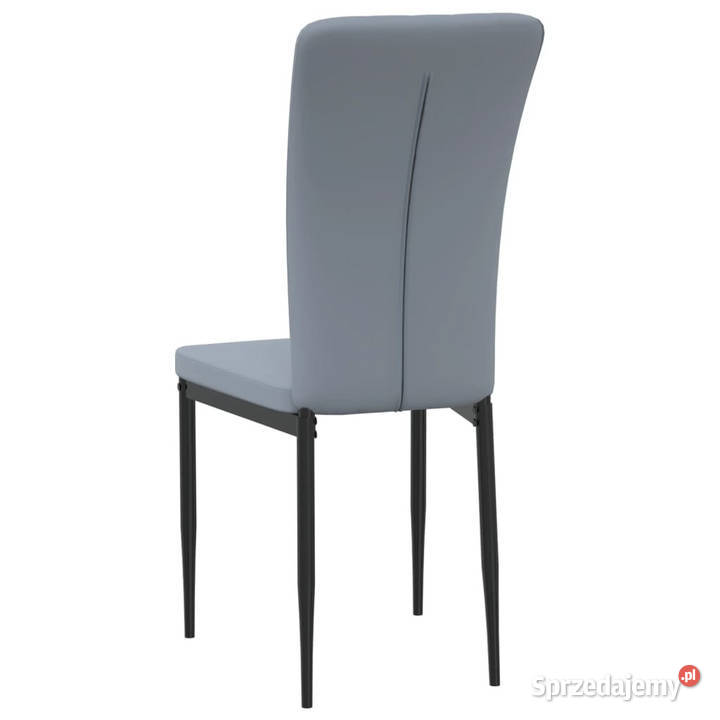 Krzesła stołowe 4 jasnoszare obite aksamitem Krzesła Warszawa