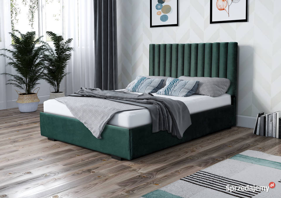 Mięciutki zagłówek, łóżko VENUS 160x200 z materacem