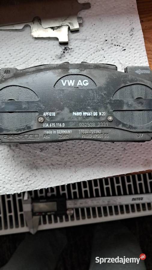Akebono 370mm klocki przód audi Rok produkcji 2023 śląskie Radlin