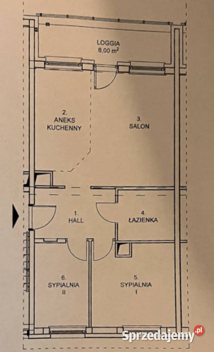 Sprzedam mieszkanie 3 pokoje 56m loggia 8m m Rzeszów