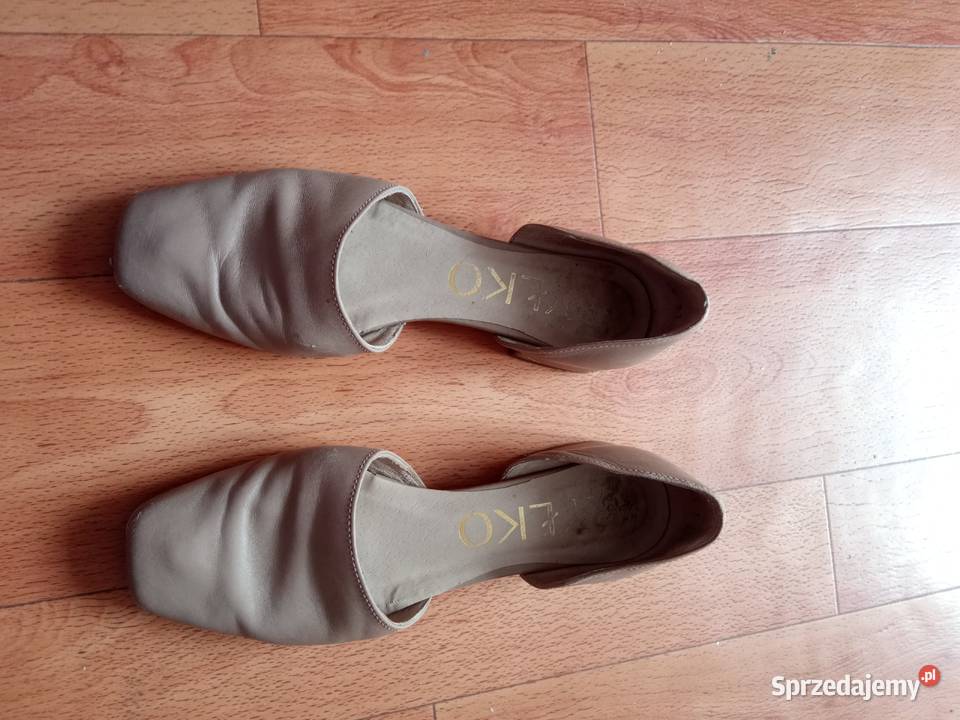 buty damskie kremowe ala klapki inna Turobin