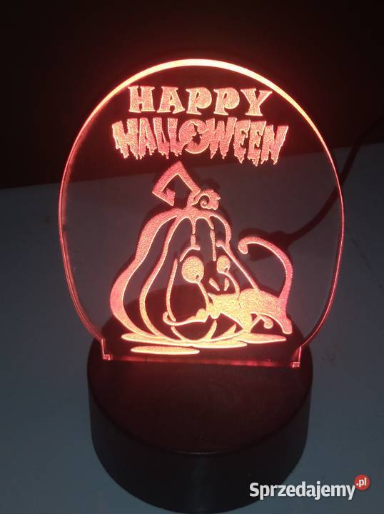halloween lampka led 3d iluzja prezent Czechowice-Dziedzice