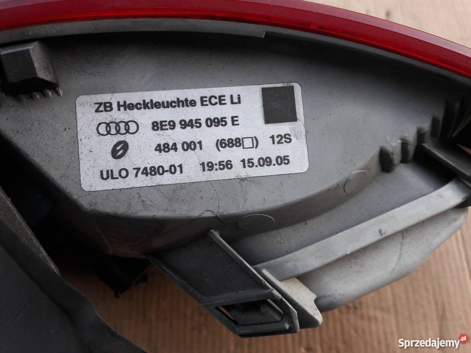 LAMPA LEWA TYLNA AUDI A4 B7 KOMBI Lewe Legnica sprzedam