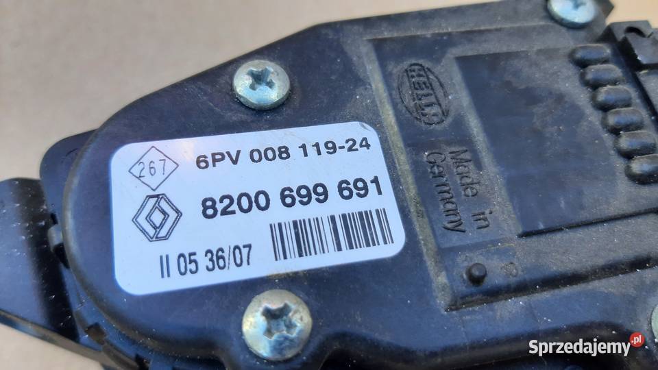 potencjometr pedał gazu renault clio II osobowe Dębno