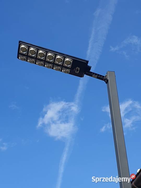 Lampa ogrodowa solarna LED wysoka wieniec Jeżowe