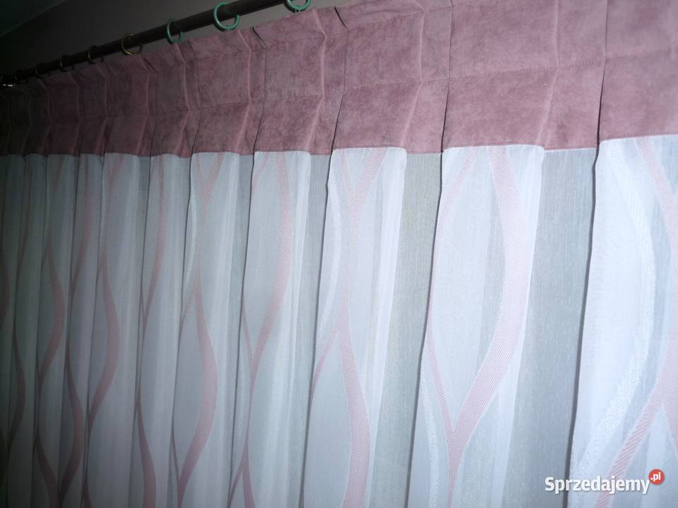 Firanki komplety pudrowy róż Częstochowa