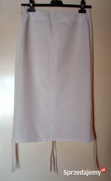 Biała spódnica ze ściągaczami Rozmiar 34 biały sprzedam
