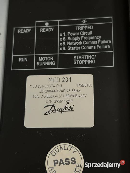Soft Start Danfoss MCD 201 MCD201030T4CV1 30kW Gliwice