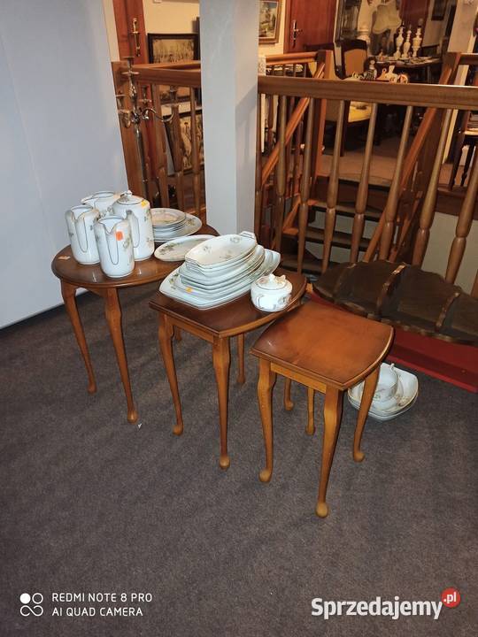 Antyczne stoliki wsuwane w siebie 3 sztuki w Gdańsk