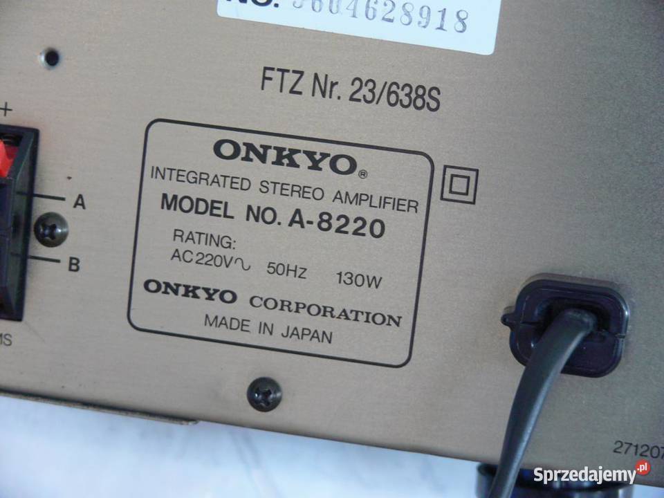 Wzmacniacz Onkyo A8220 sprawny i mocny WYSYŁKA Wzmacniacze i pokrewne