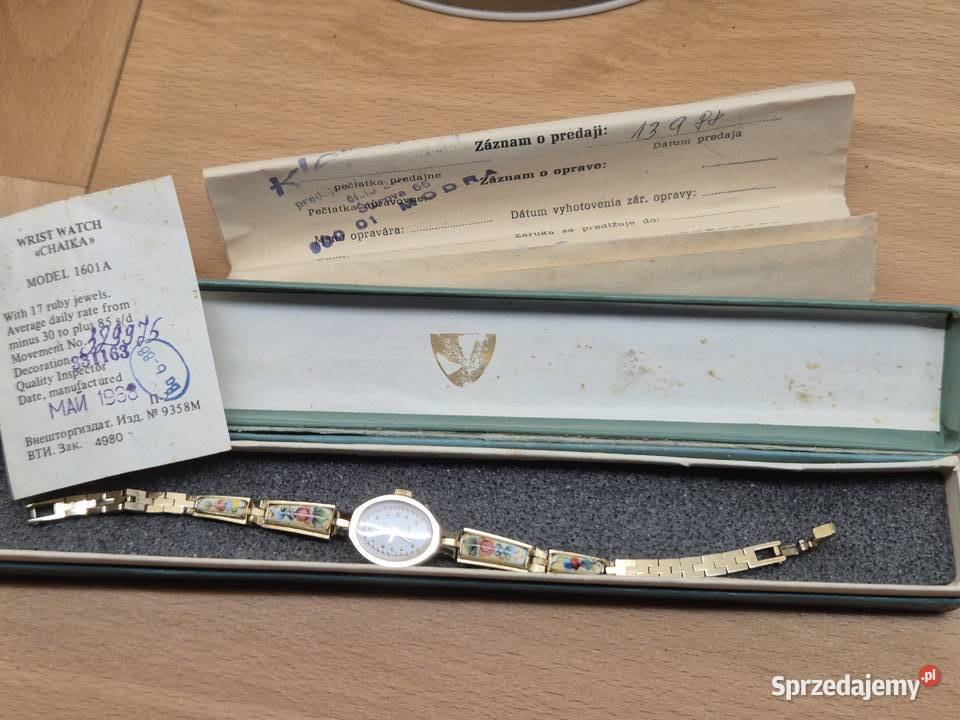 Zegarek porcelanka CzajkaChaika Damskie Chorzów