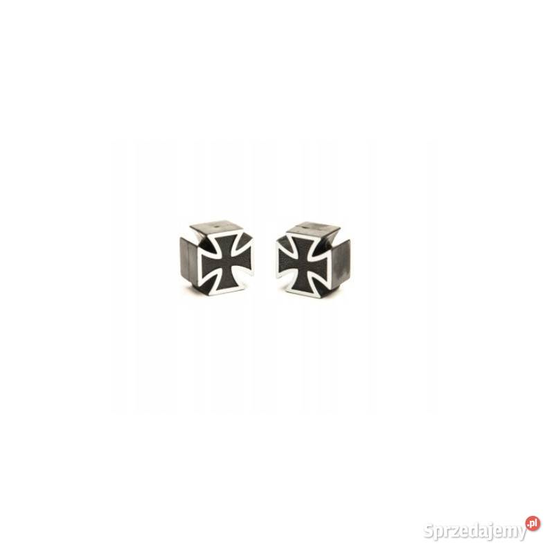 KAPTURKI KOŁPAKI 2 NA WENTYL KRZYŻ MALTAŃSKI