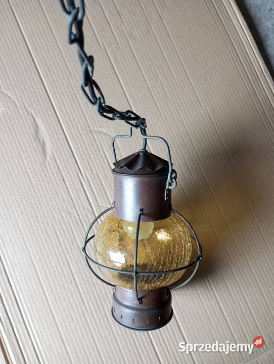 stara lampa miedziana wielkopolskie Chełmce