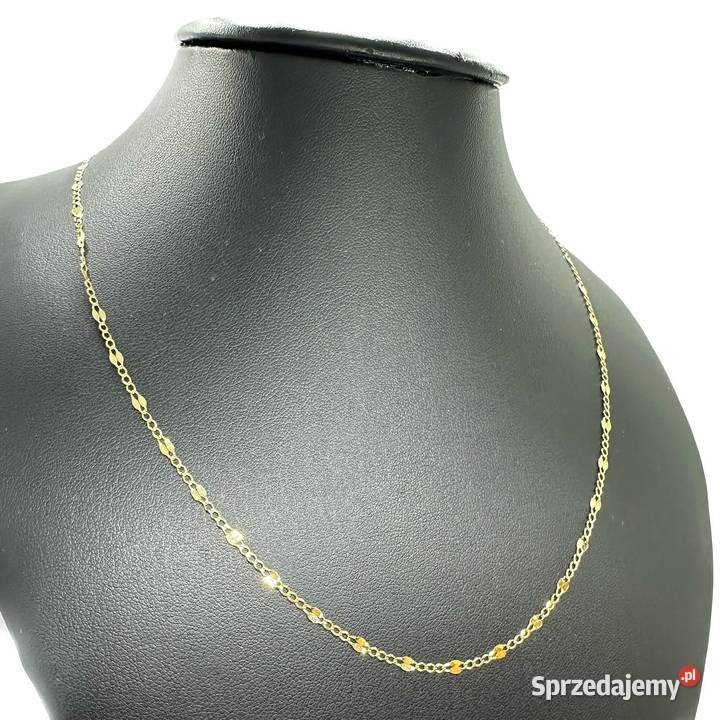 Nowy złoty łańcuszek pr 585 159g Długość 45 Elbląg