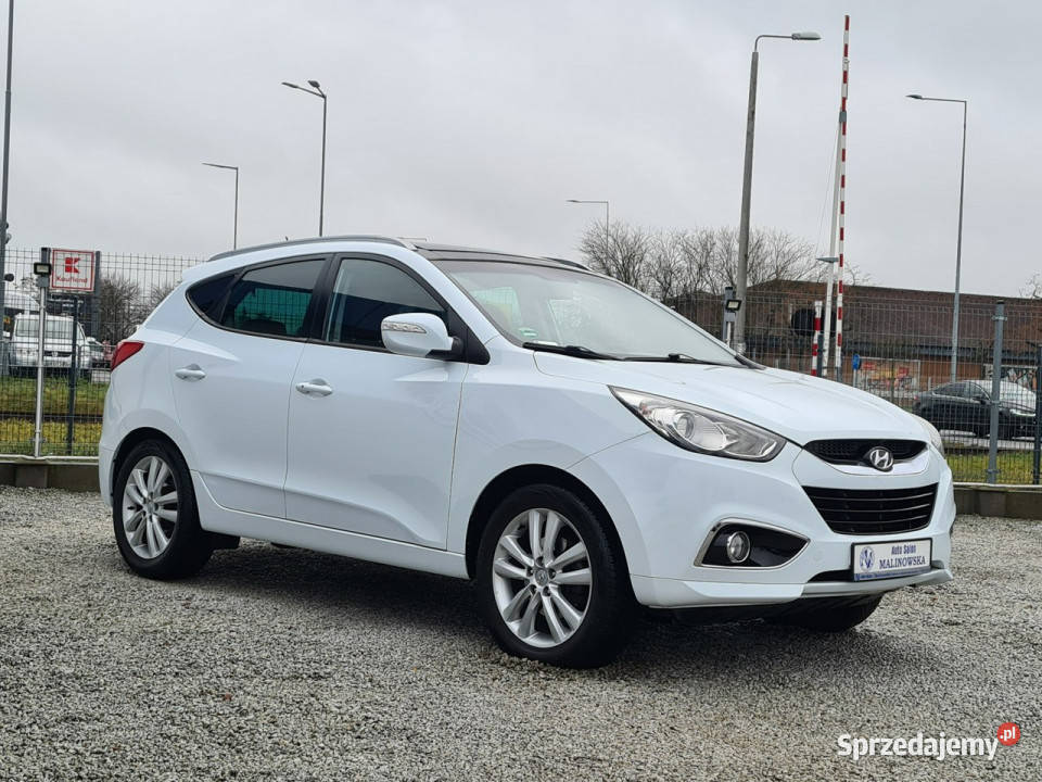 Hyundai ix35 4x4 Szyberdach Skóra Grzane Fotele biały Wągrowiec
