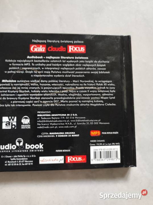 Miłośnica Maria Nurowska Magdalena Cielecka mp3 Kielce