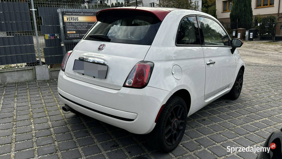 Fiat 500 14 Automat 100 Klima Czerwone wnętrze nieuszkodzony pomorskie