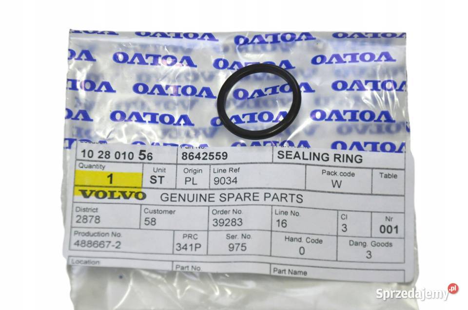 VOLVO S90 V90 XC70 XC90 oring miski olejowej OE Bielany Wrocławskie