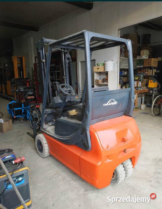 Linde e16 elektryczne maszt z wolnym skokiem Laryszów