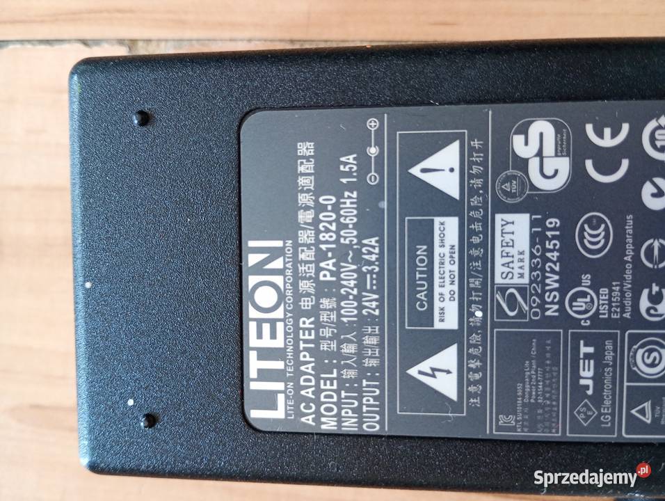 zasilacz ładowarka adapter LITEON komputer i zachodniopomorskie Szczecin