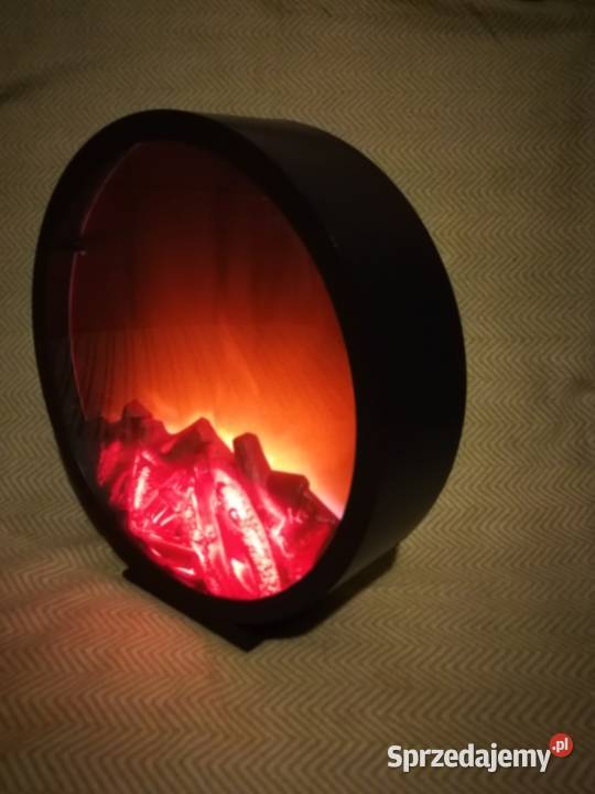 Kominek dekoracyjny LED okrągły duży 32 lampka Szczecin