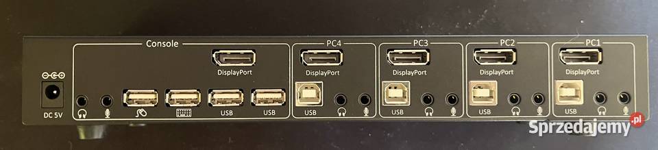 Techly Przełącznik KVM DisplayPortUSB 4x1 4K30Hz przejściówki Pozostałe Warszawa